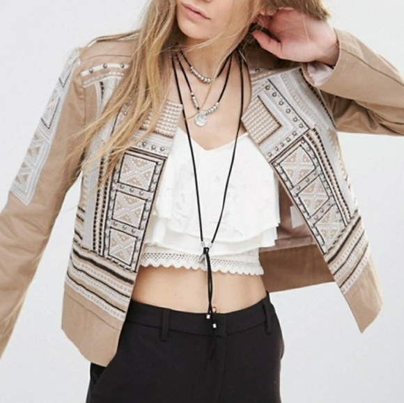ASOS Jackets & Blazers - *HP* ASOS Moon River Embo and Stud Blazer